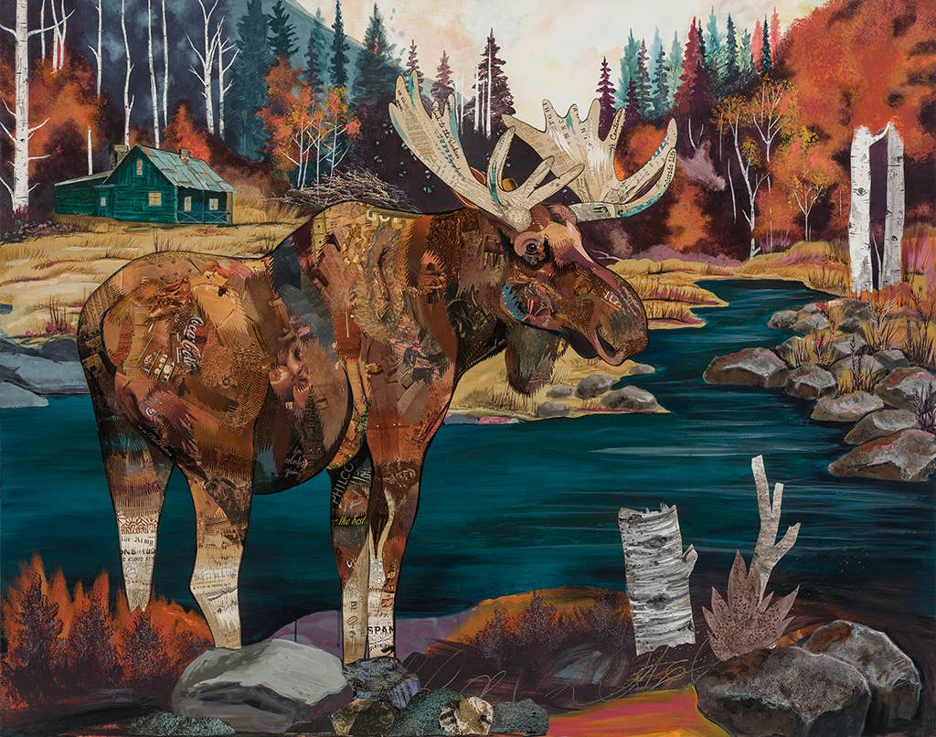 Art Print | Colorado Moose Wall Art | WATER + WILLOW