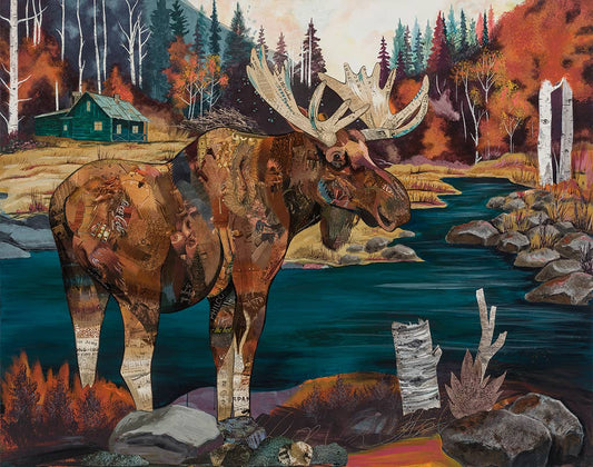 Art Print | Colorado Moose Wall Art | WATER + WILLOW