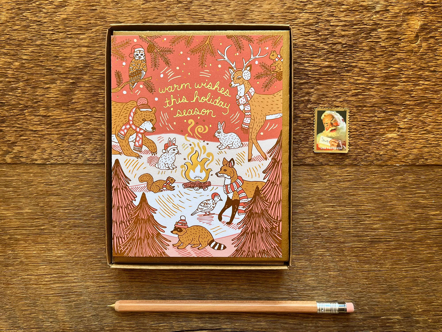 Woodland Holiday Card - Set of 6