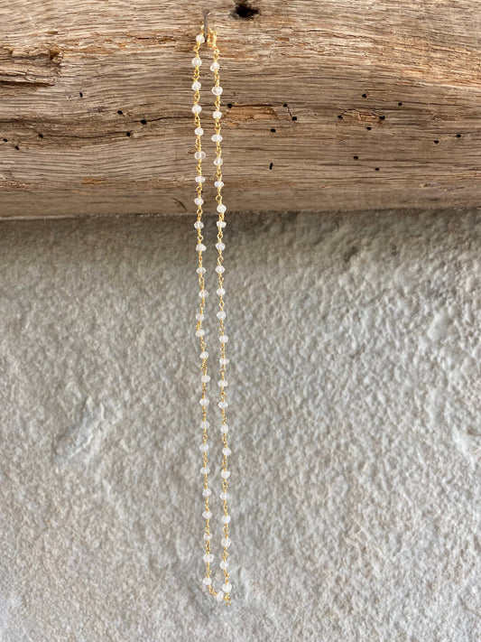 Beaded Moonstone Necklace