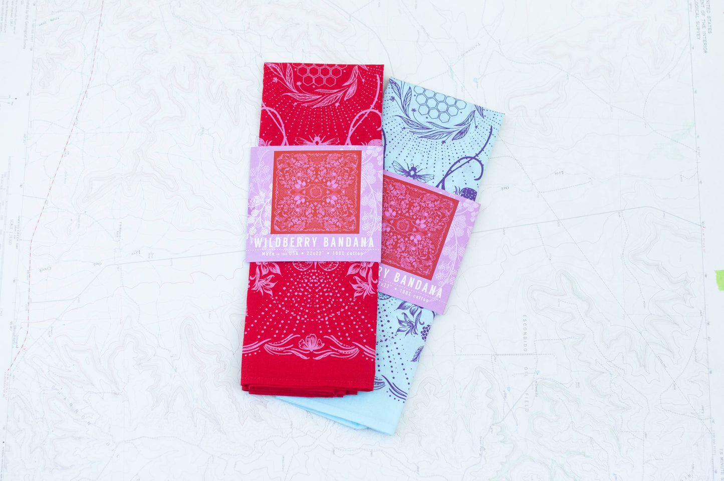 Wildberry Premium Discharge Cotton Bandana