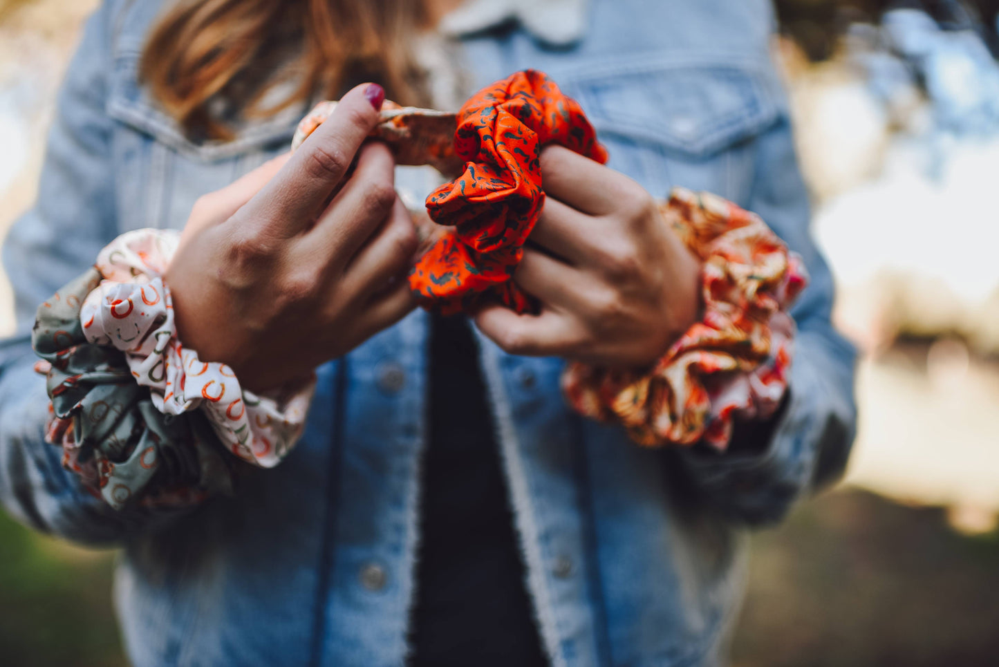 Lucky Wildflowers Scrunchie Cowgirl Hair Accessory
