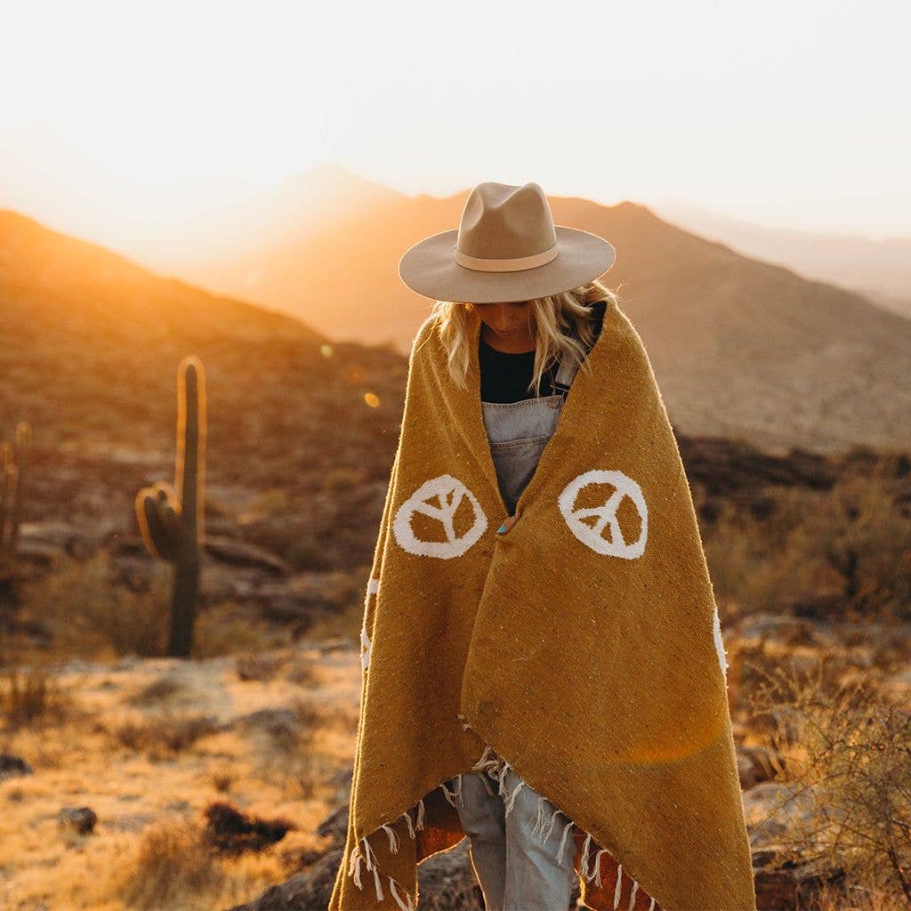 Handwoven Throw Blanket | Peace
