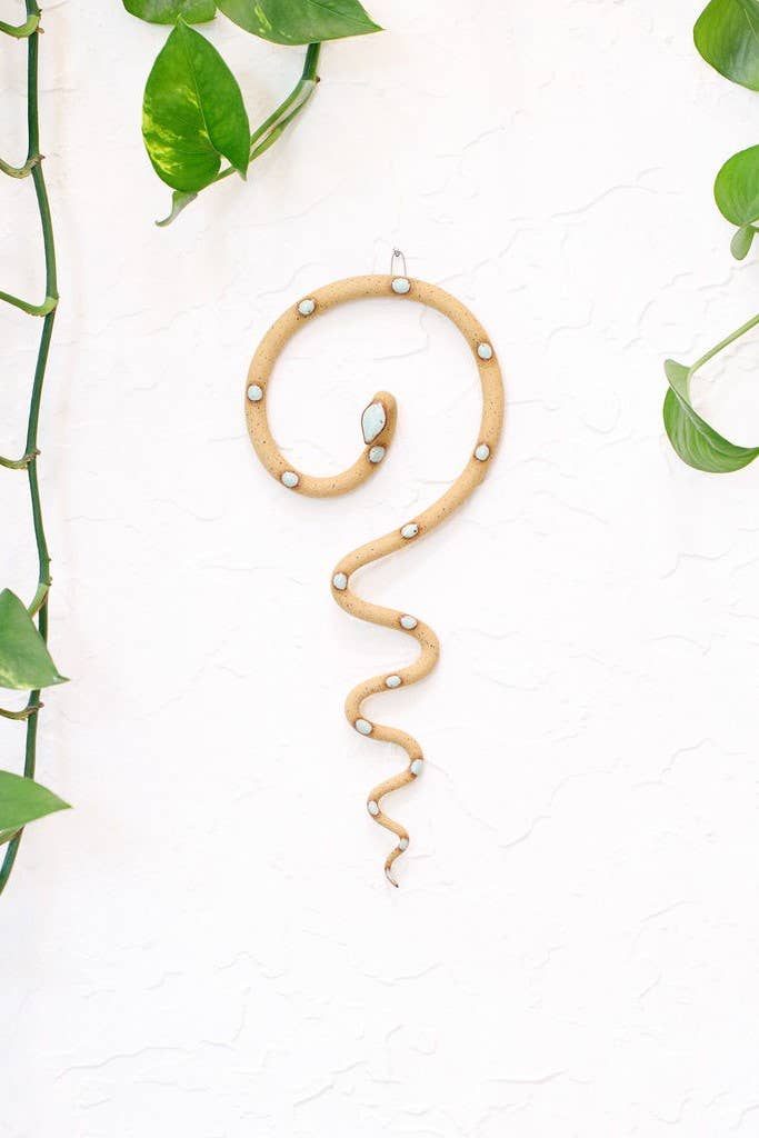 Ceramic Wall Snake, Medium: Saul