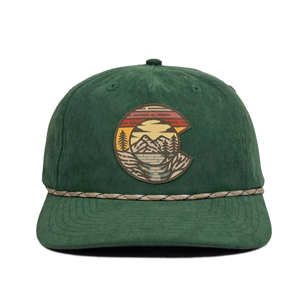 Hat - Mountain C Rope in Forest Green