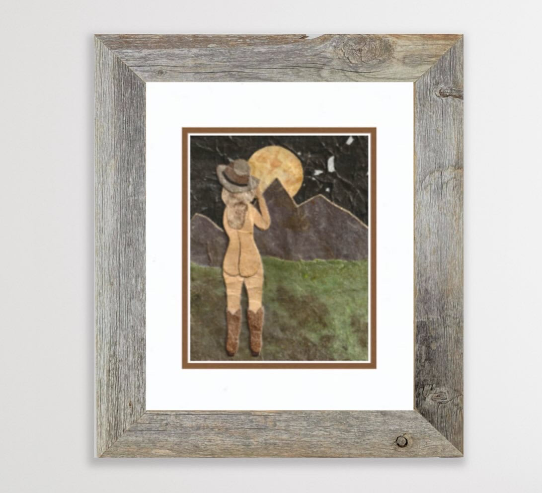 Cowgirl Moonbath - Kris Batchelder Art Print 5"x7"