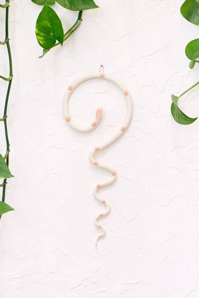 Ceramic Wall Snake, Medium: Saul