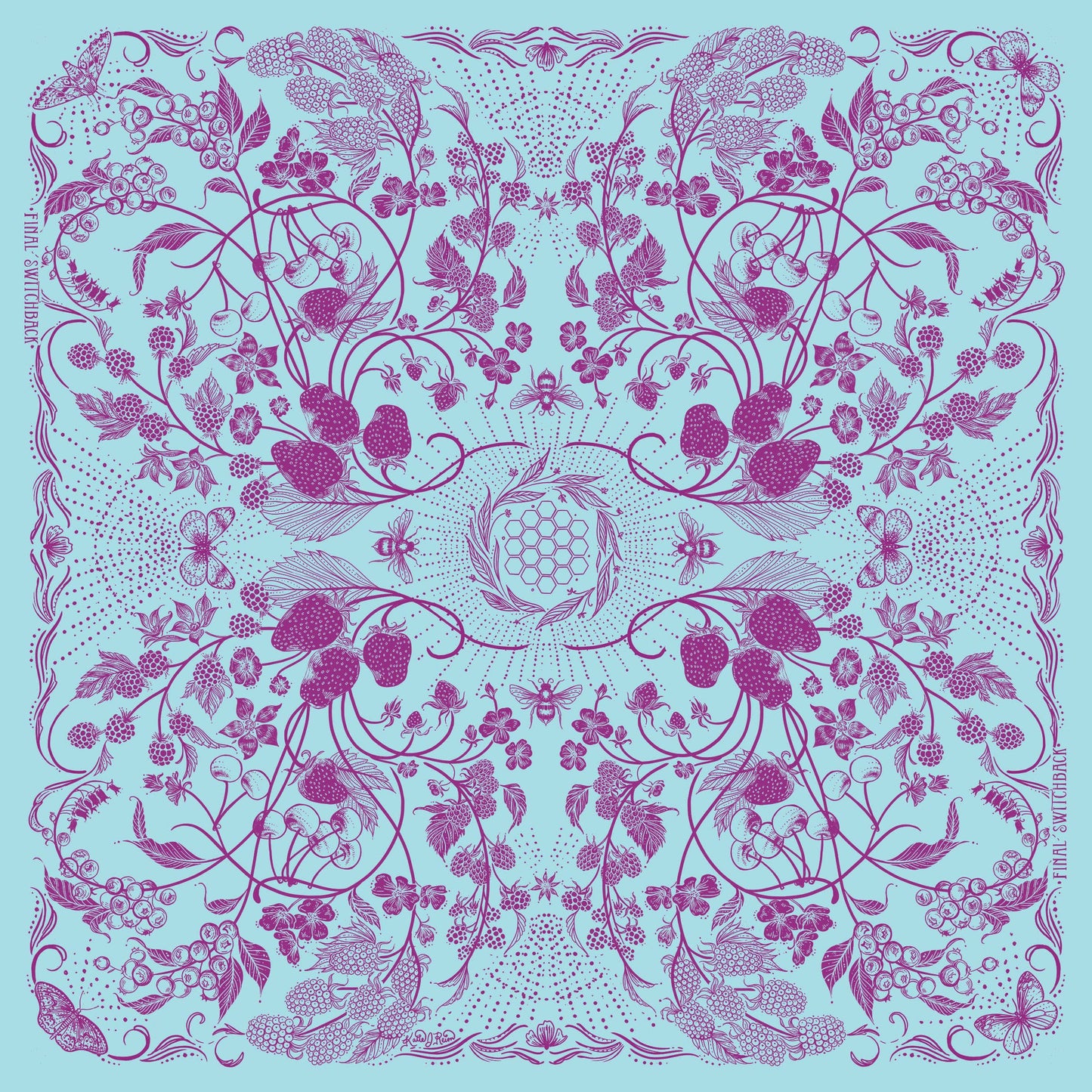 Wildberry Premium Discharge Cotton Bandana