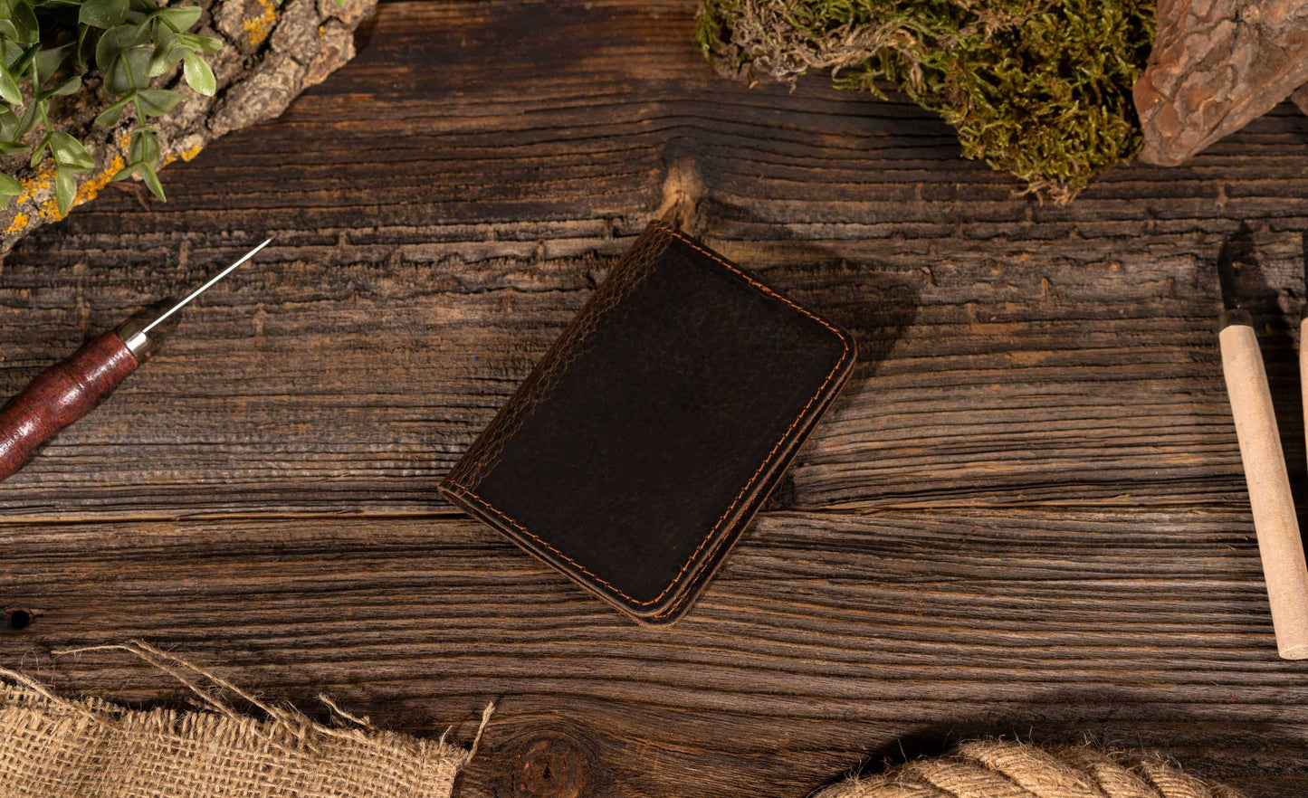 Genuine Leather Wallet, Handmade Wallet