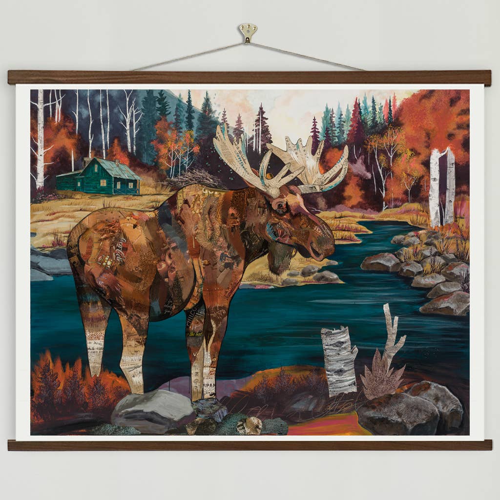 Art Print | Colorado Moose Wall Art | WATER + WILLOW