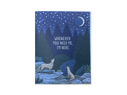 Howling Wolves Card