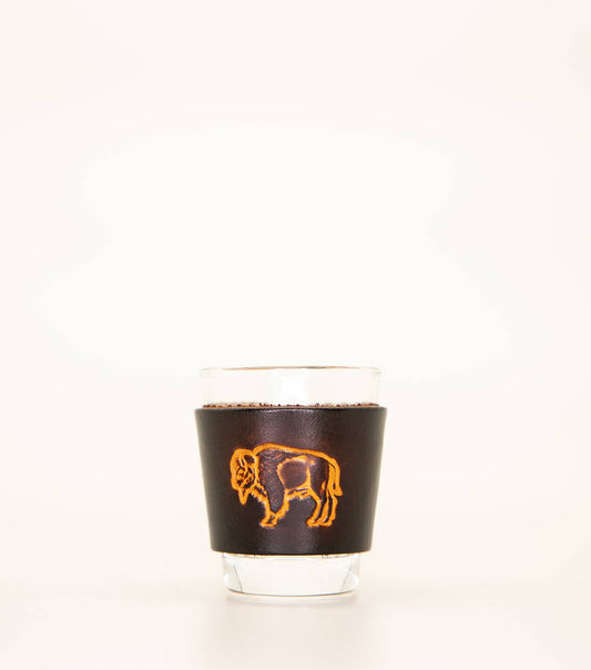 Leather Shot Glass - Buffalo