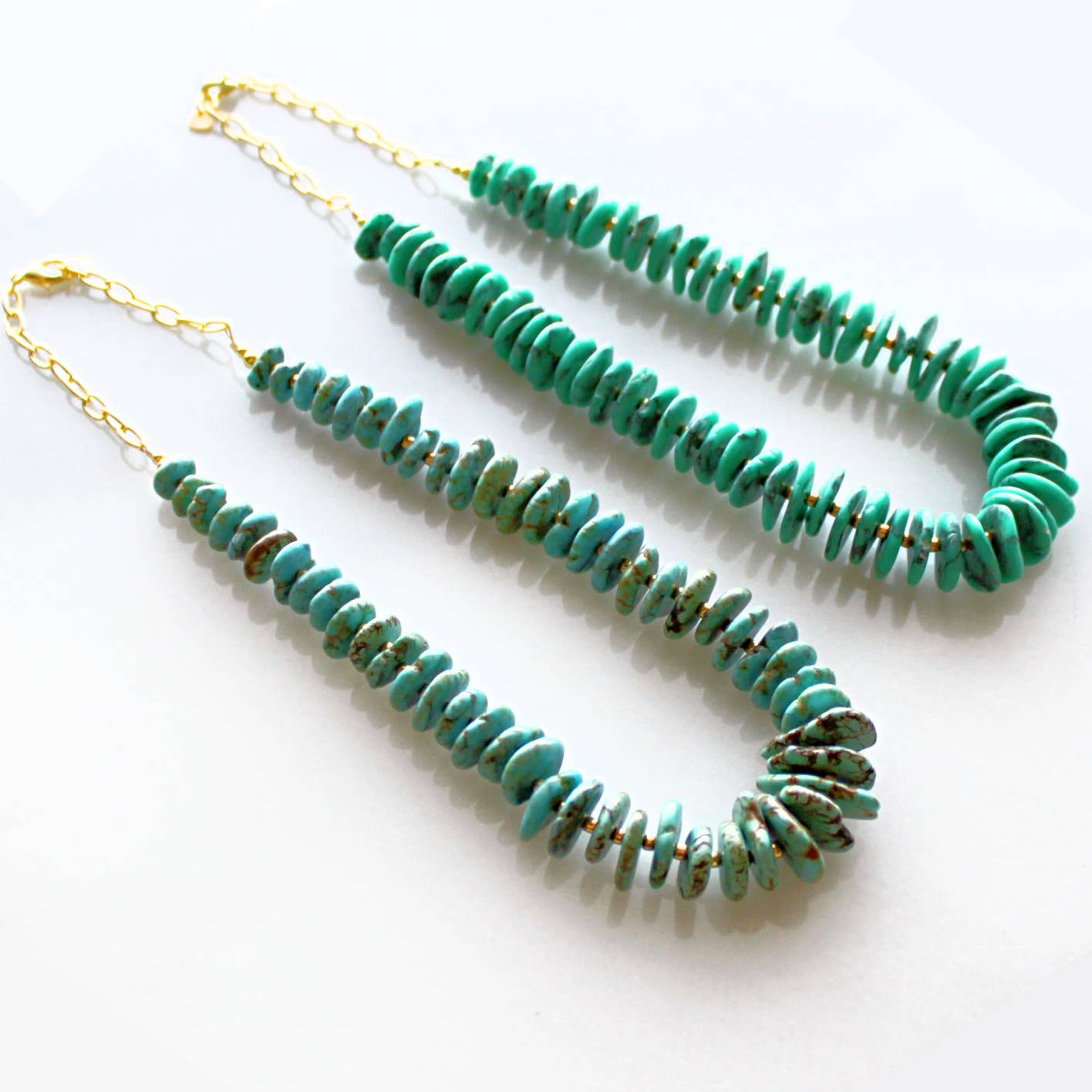Canyon Water Turquoise Necklace, Handmade, Women-owned