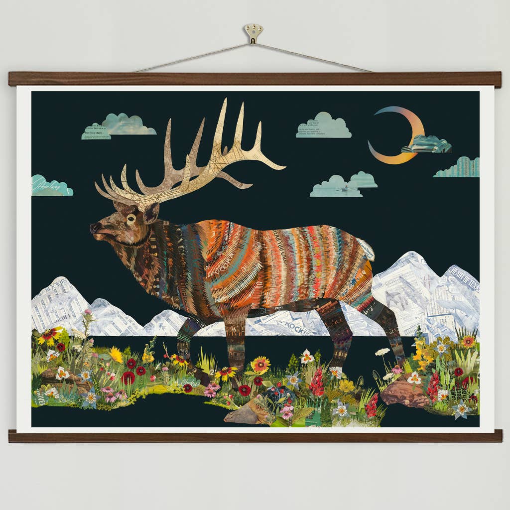 Art Print | Mountain Elk Art | QUIET TIL SEPTEMBER