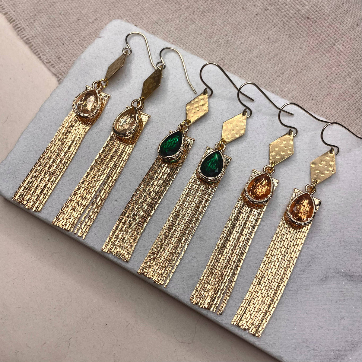 Crystal Fringe Earring