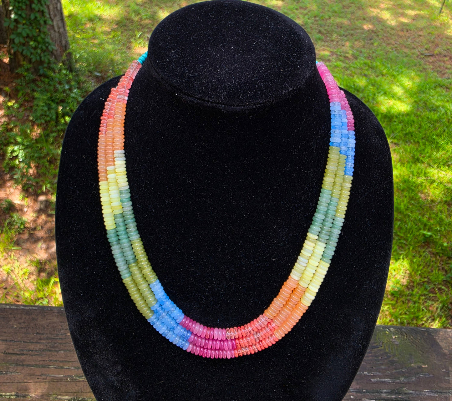 'Where Earth meets Sky' Navajo Necklace, Single Strand