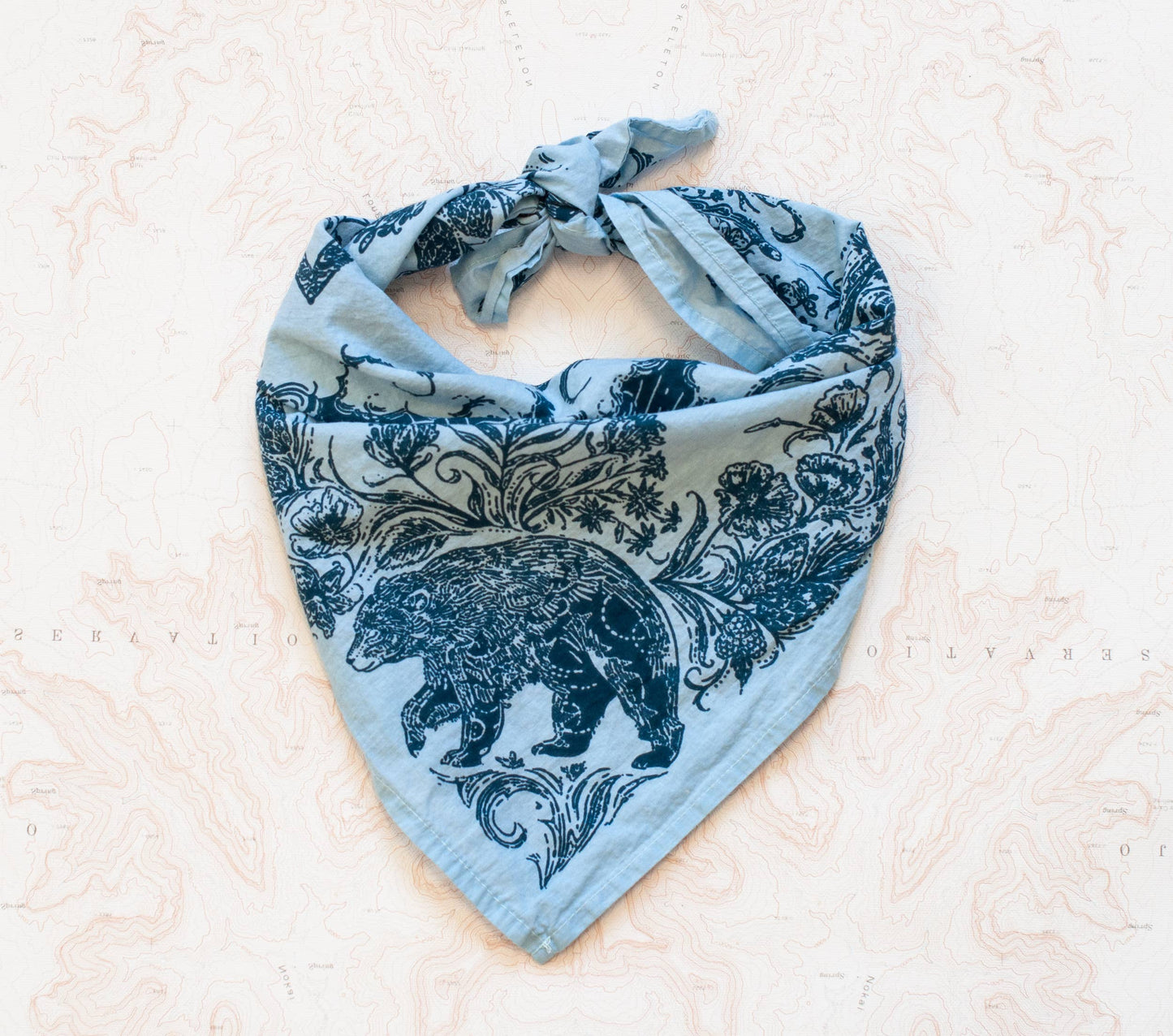 Backcountry Fair Trade Cotton Bandana Dusty Blue