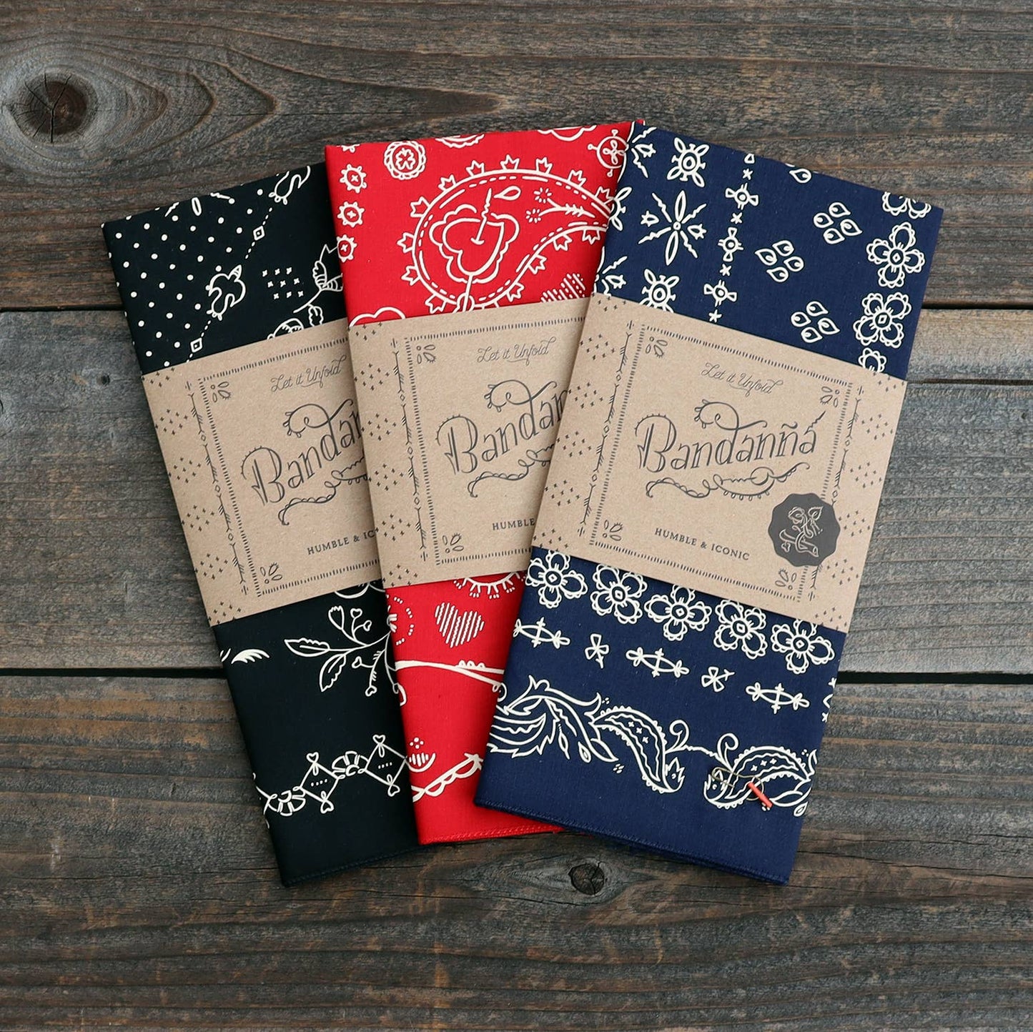 Winslow 22-Inch Classic Navy Cotton Bandana