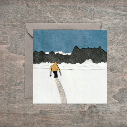 Chamonix Free - Kris Batchelder Greeting Card