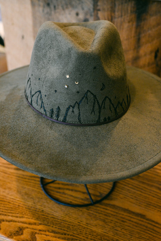 The Imogene - Hand-Burned Mountain Hat