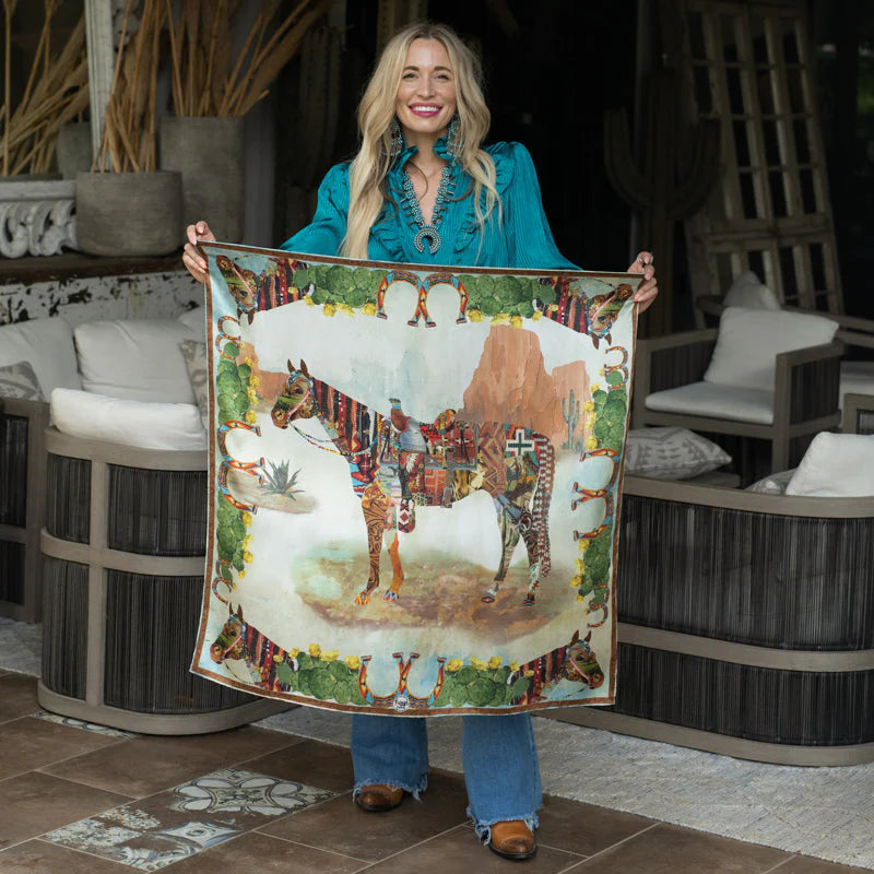 Haute Horse 100% Silk Scarf