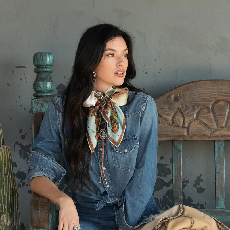 Haute Horse 100% Silk Scarf