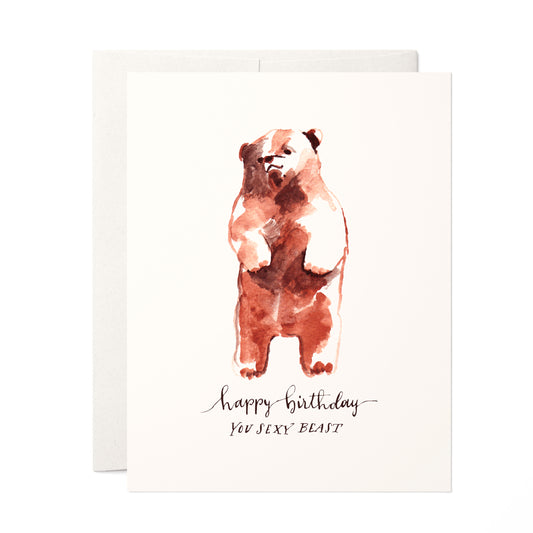 Sexy Beast Birthday Greeting Card