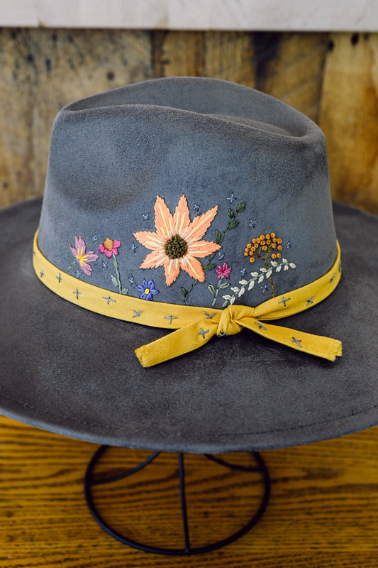 The Laurel - Hand-Embroidered Hat