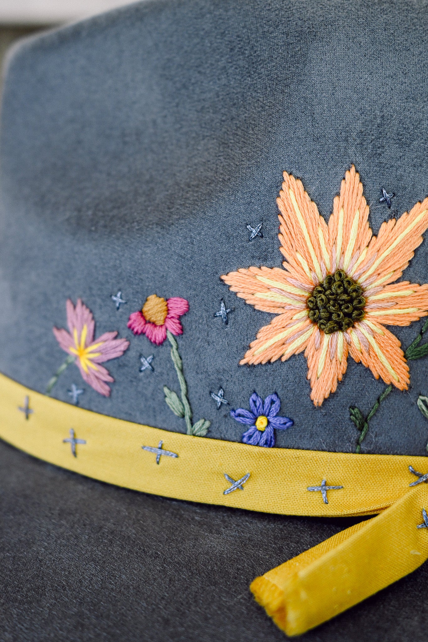 The Laurel - Hand-Embroidered Hat