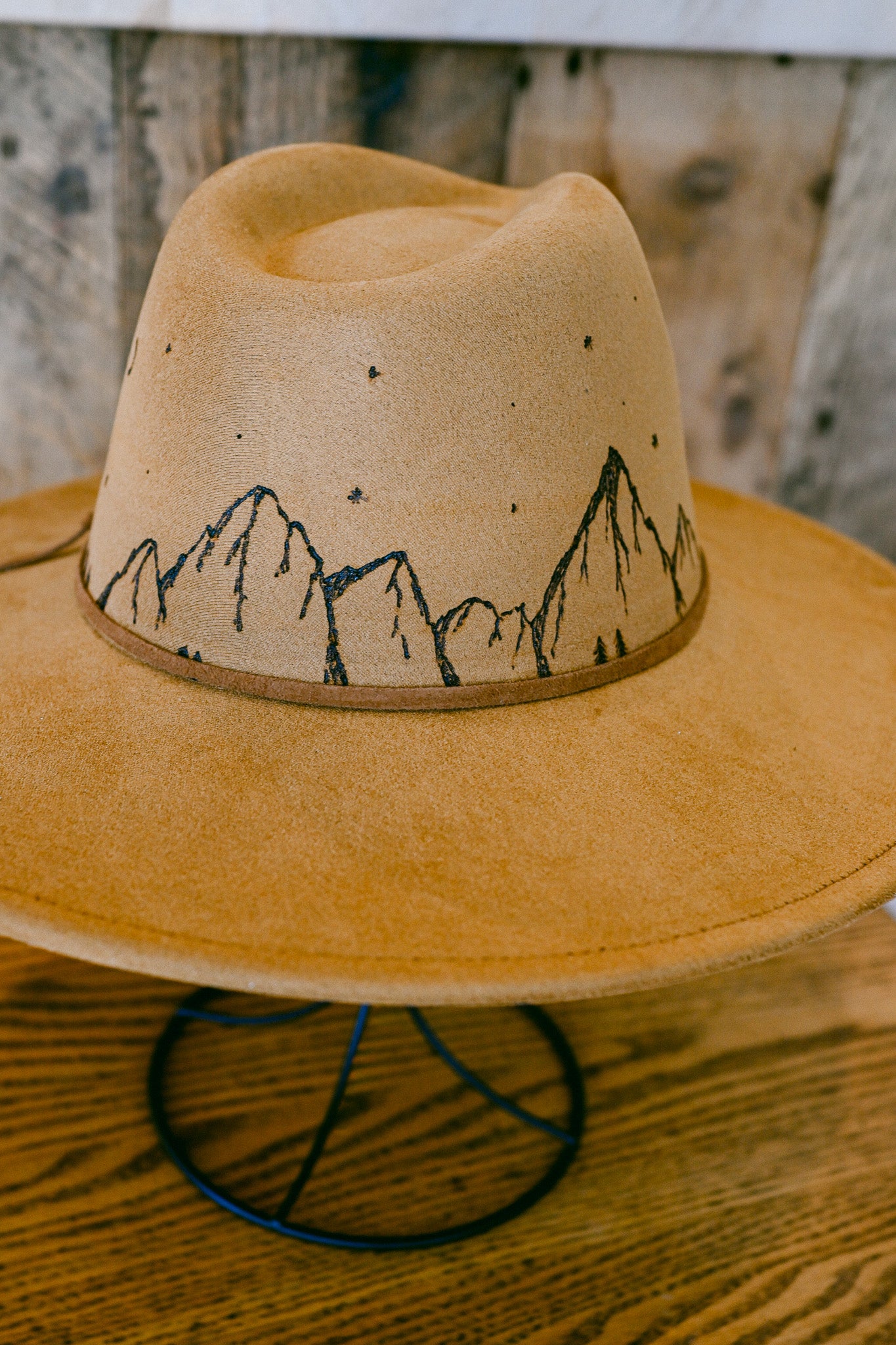 The Dolores - Hand-Burned Mountain Hat