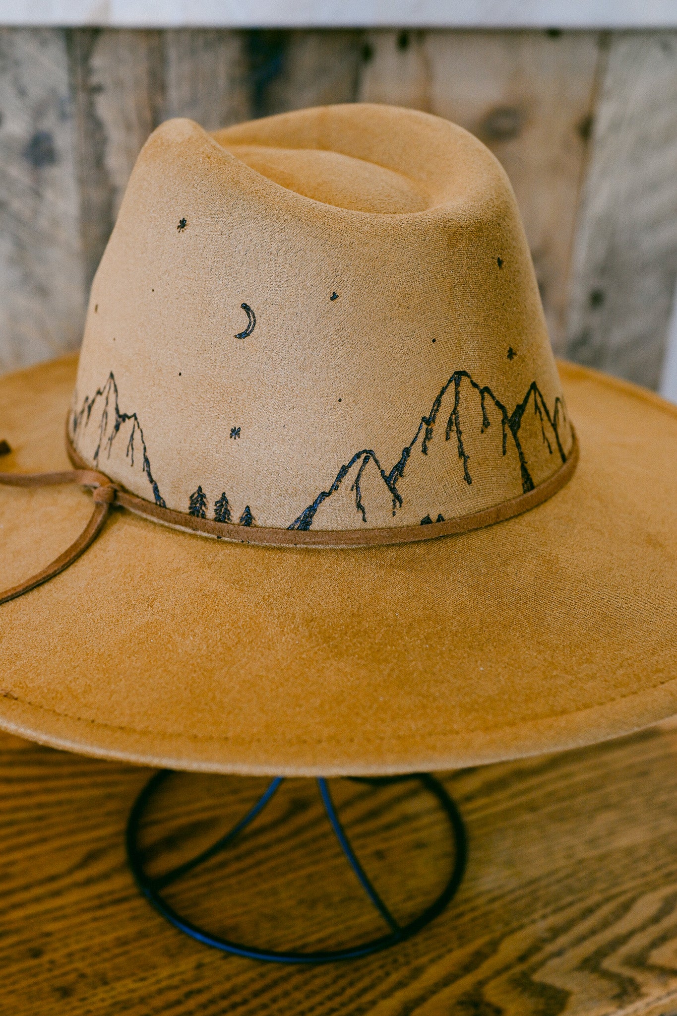 The Dolores - Hand-Burned Mountain Hat