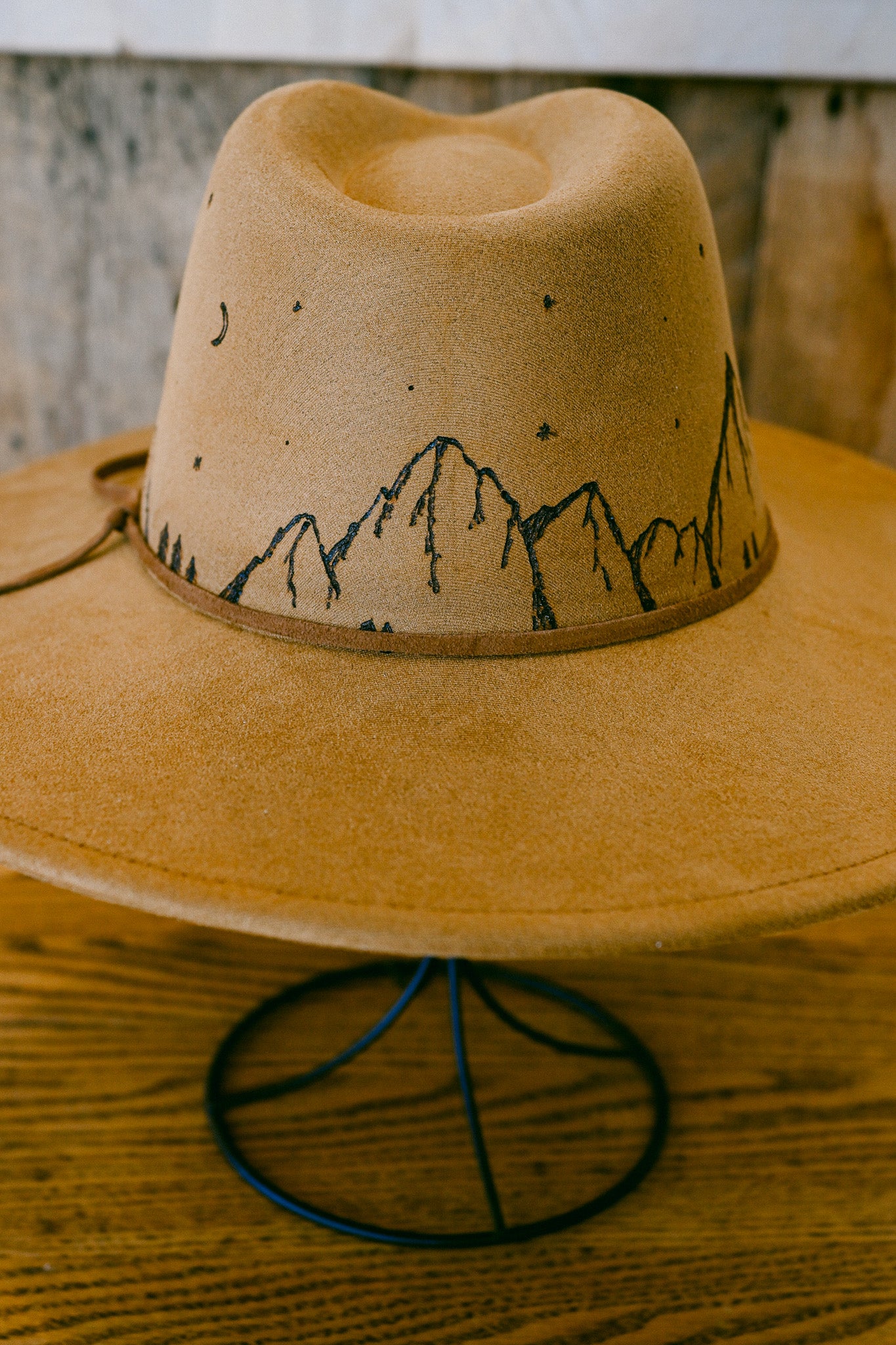 The Dolores - Hand-Burned Mountain Hat