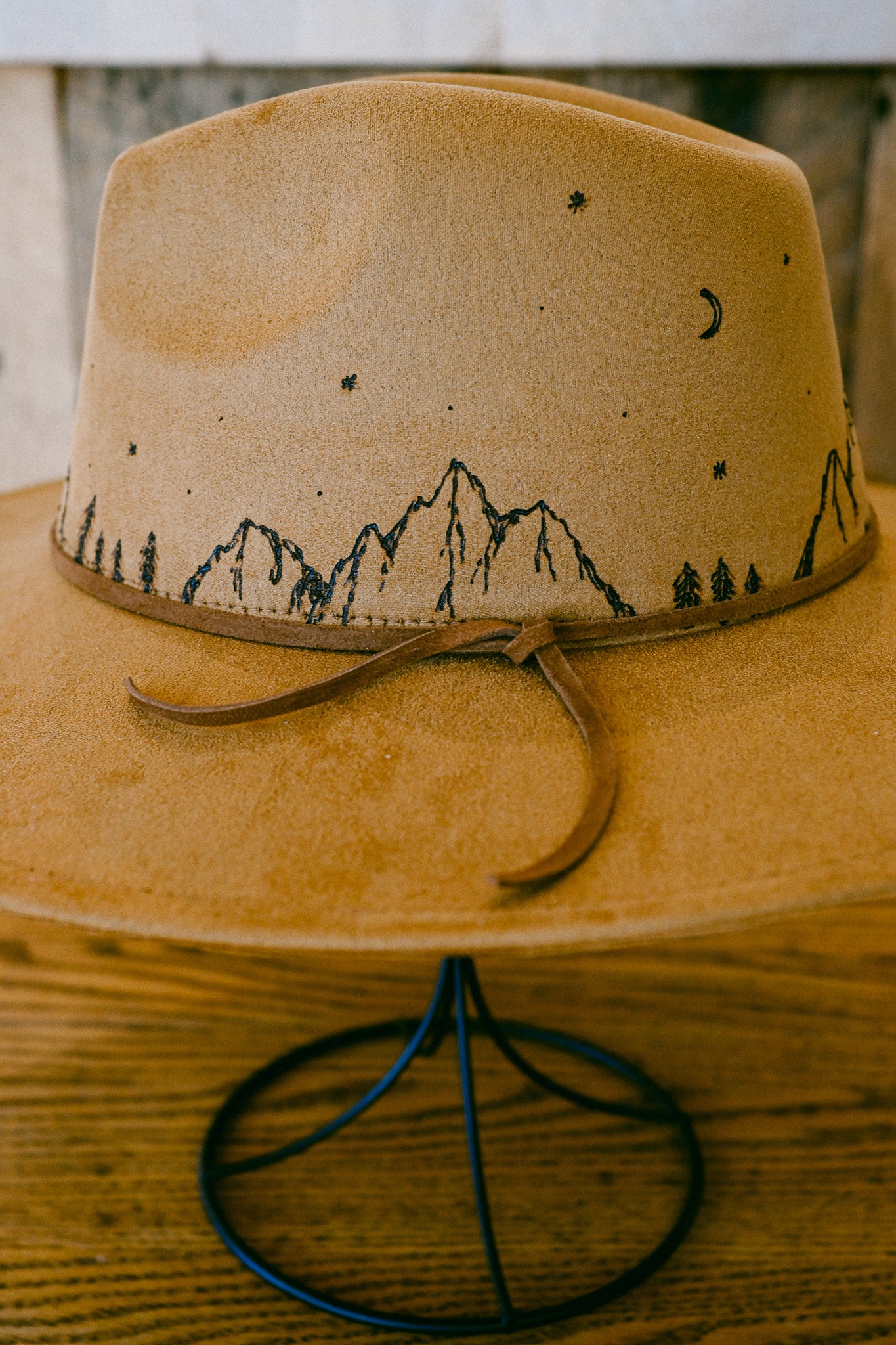 The Dolores - Hand-Burned Mountain Hat