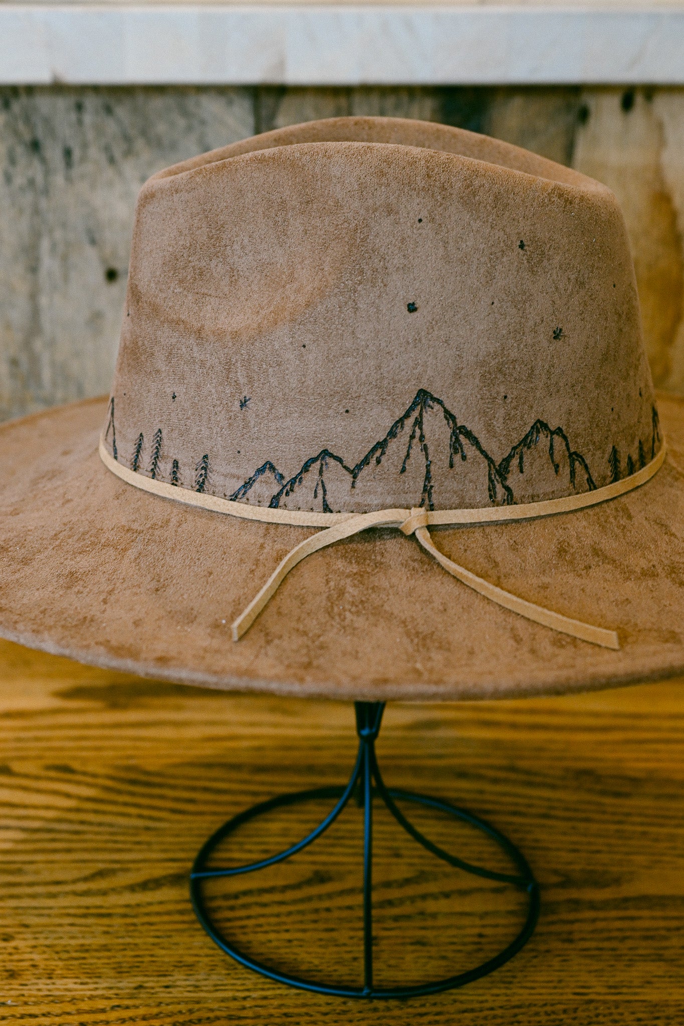 The Piper - Custom Hand-Burned Mountain Hat