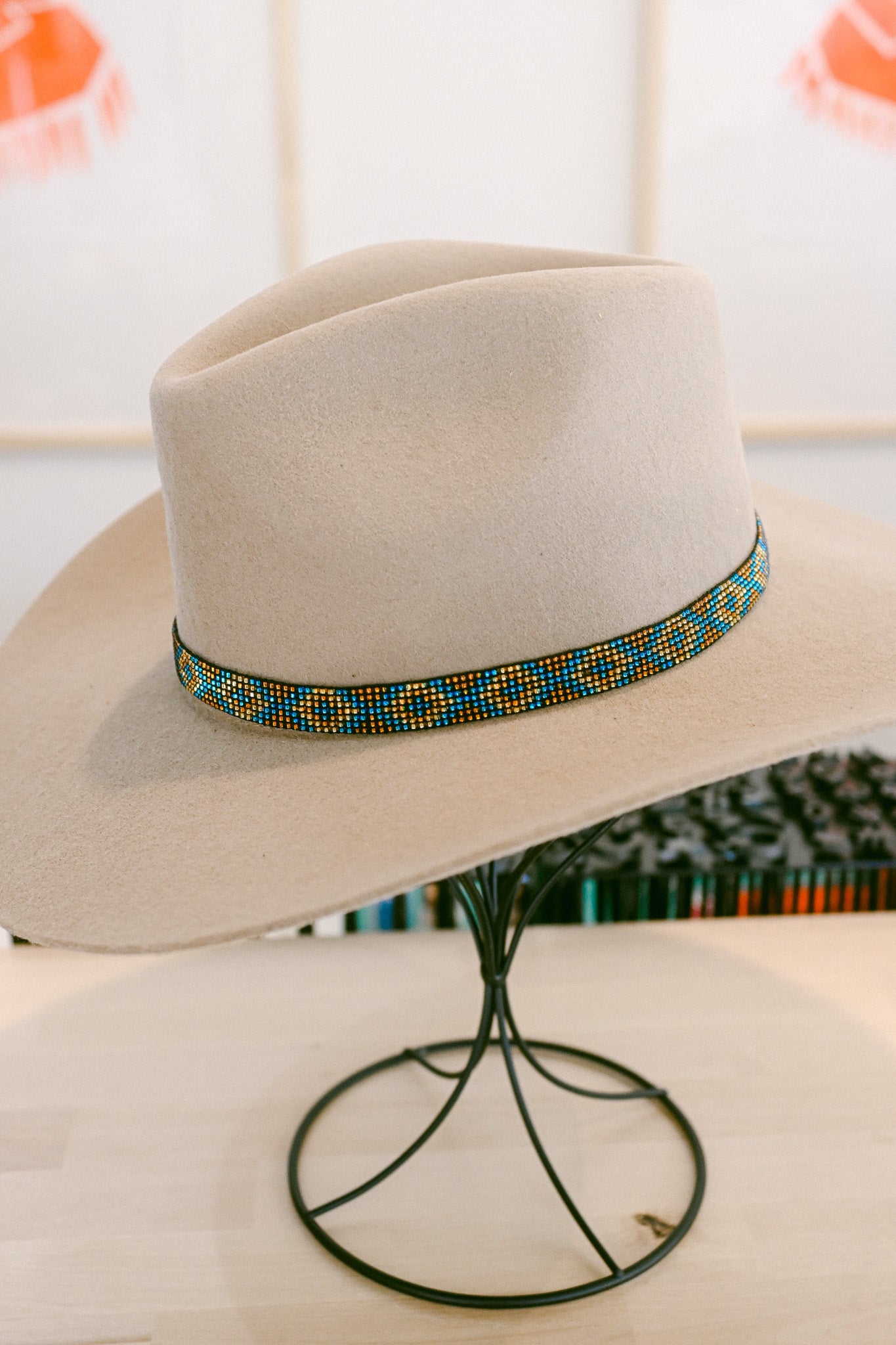 Beaded Stretch Hat Band