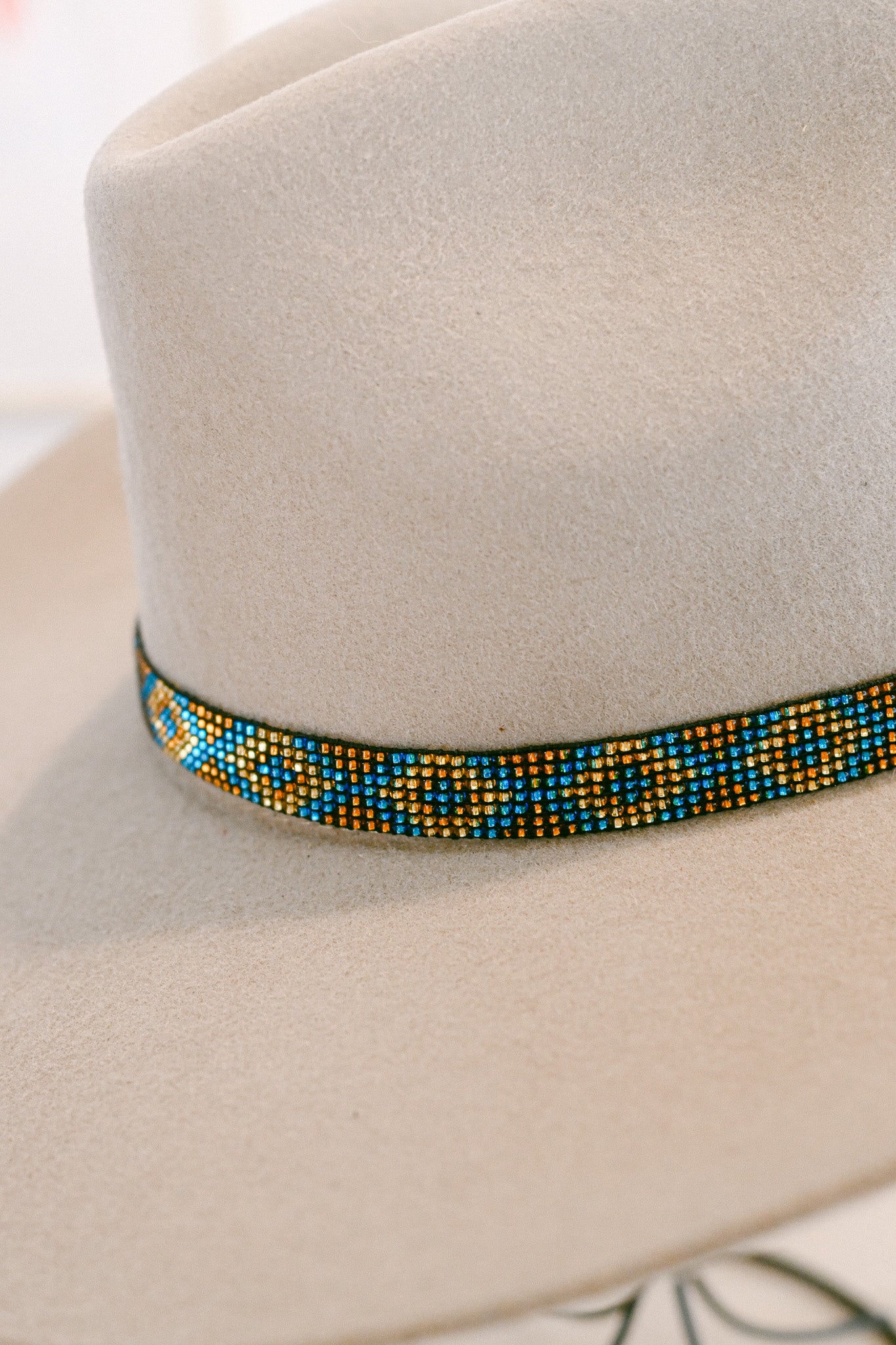 Beaded Stretch Hat Band