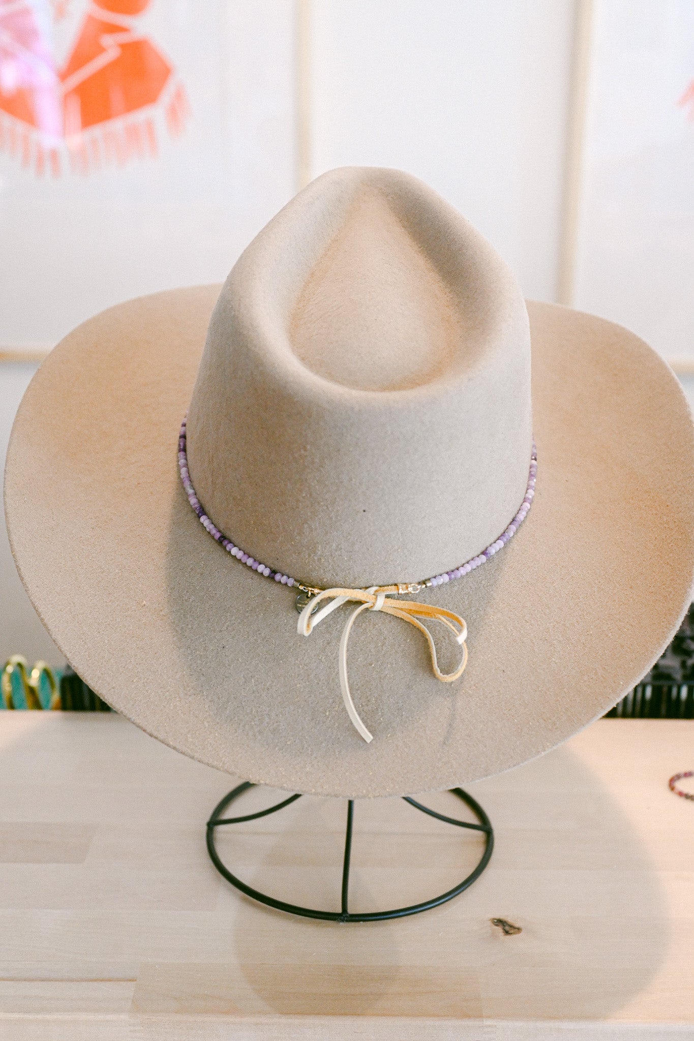 Lepidolite Gemstone Hat Band
