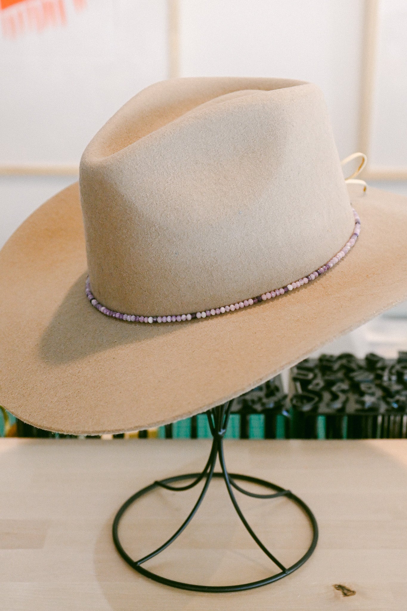 Lepidolite Gemstone Hat Band