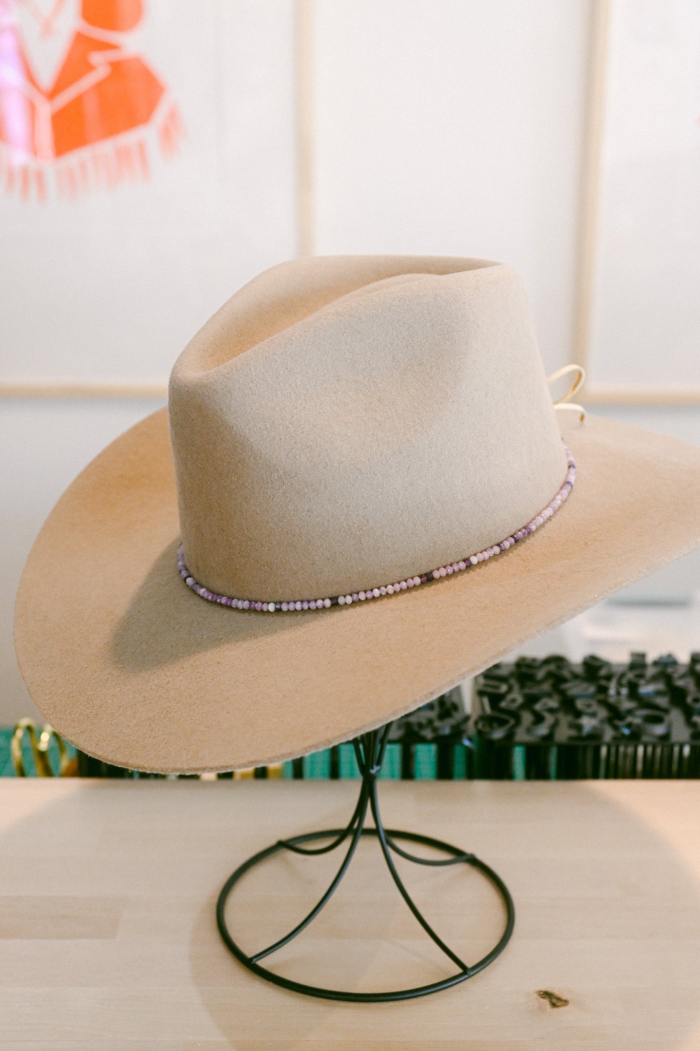 Lepidolite Gemstone Hat Band