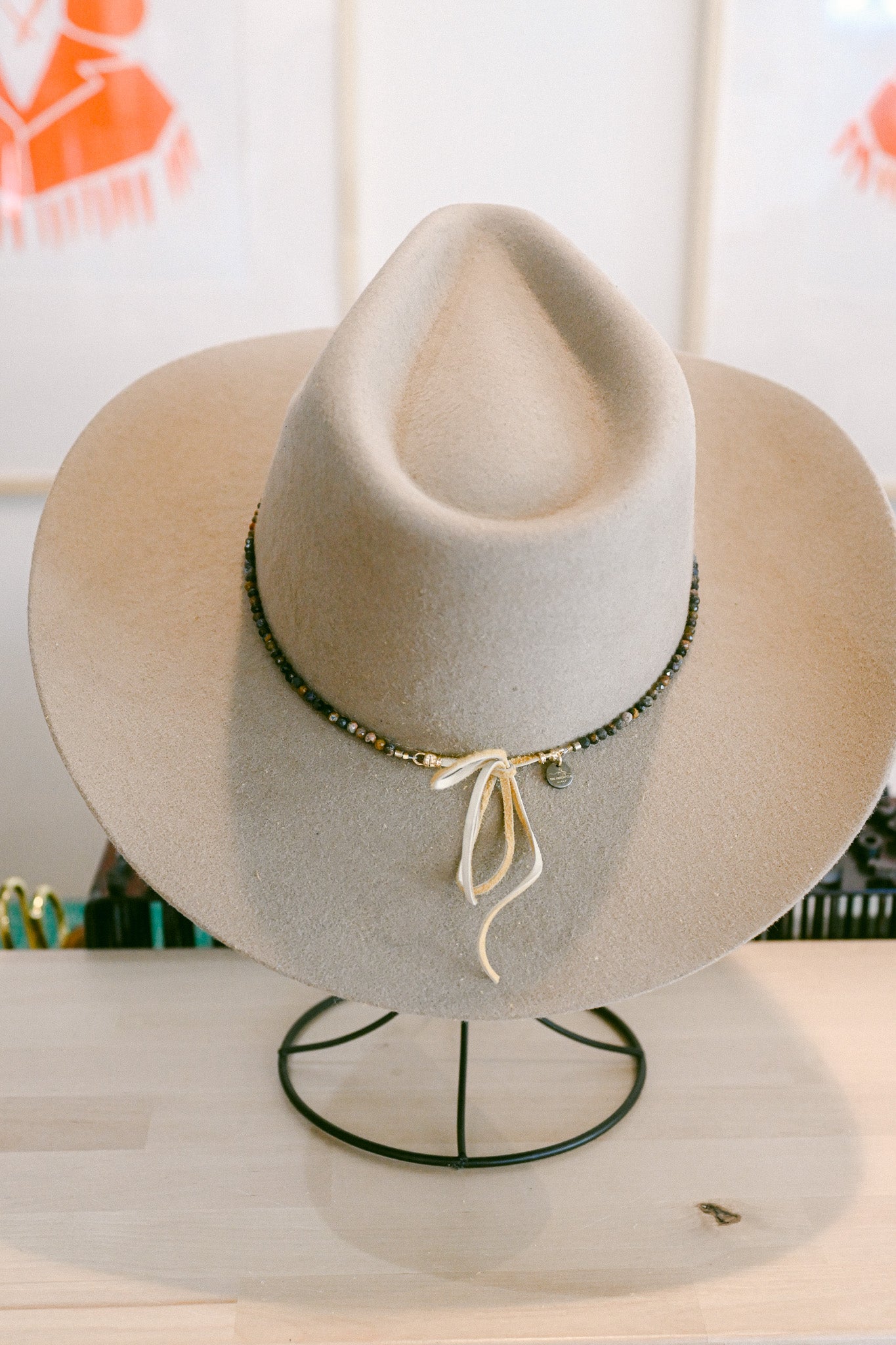 Pietersite Gemstone Hat Band