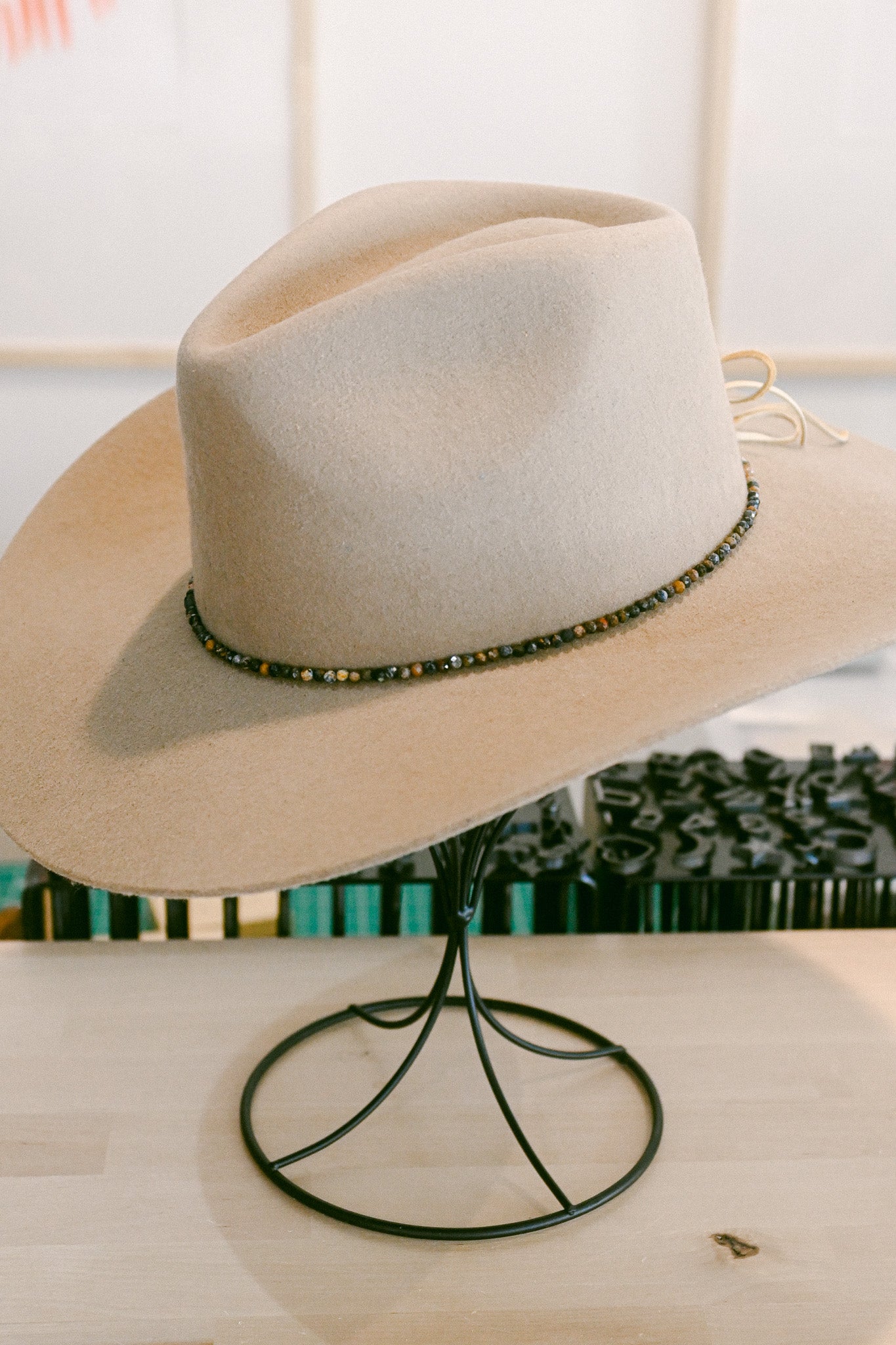 Pietersite Gemstone Hat Band