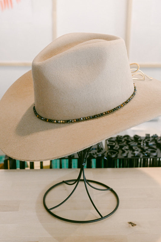 Pietersite Gemstone Hat Band