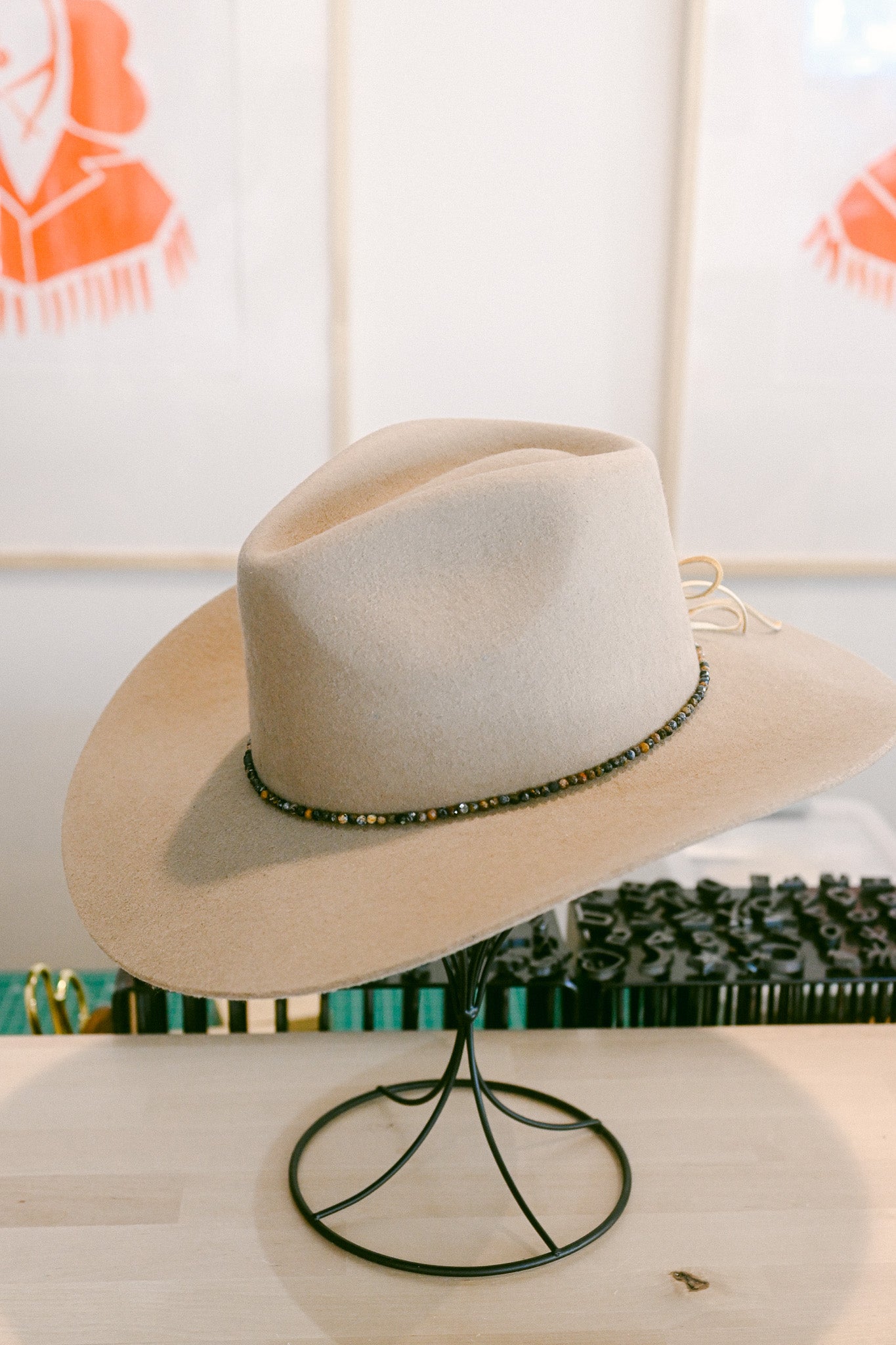 Pietersite Gemstone Hat Band