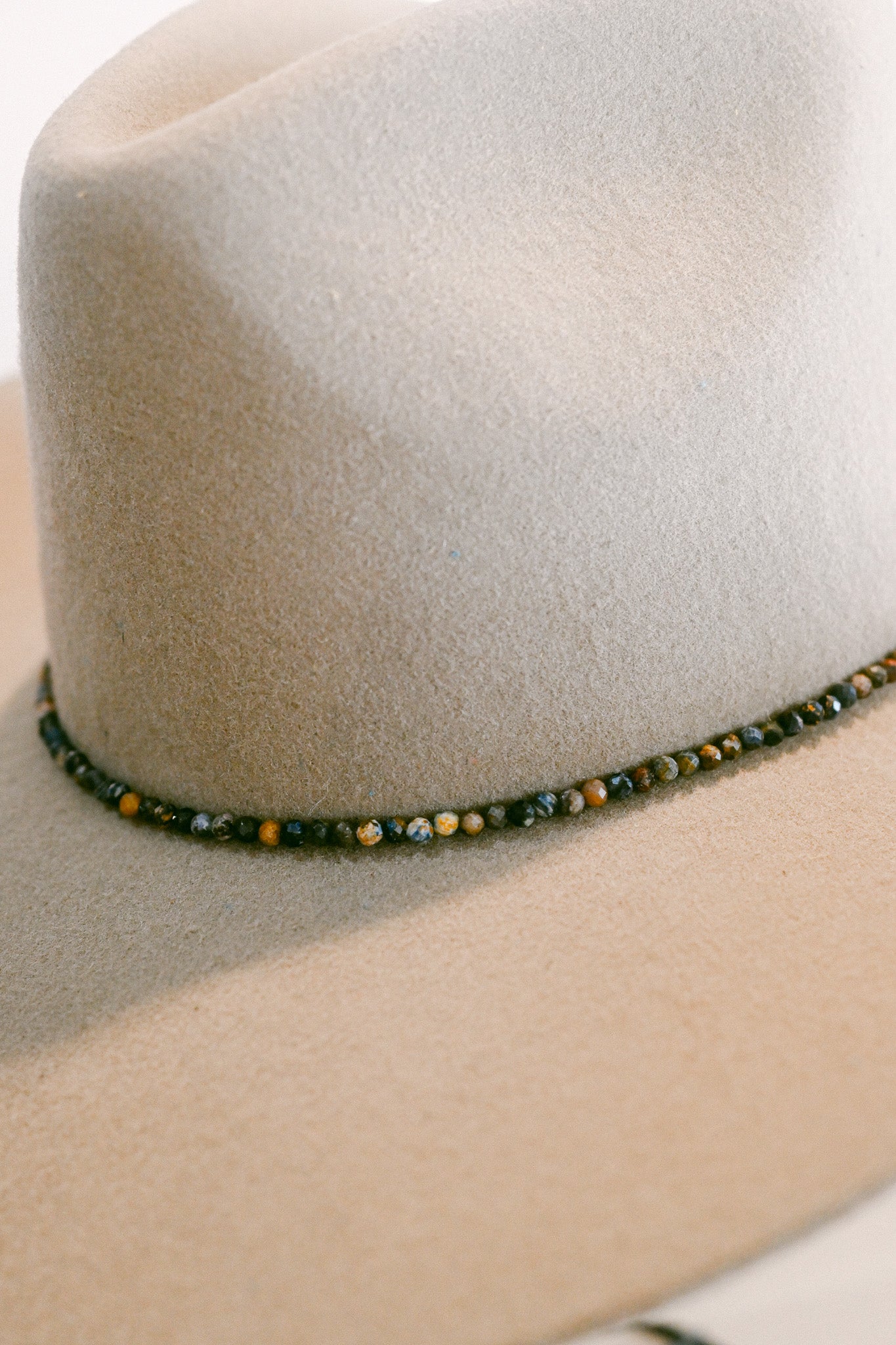 Pietersite Gemstone Hat Band