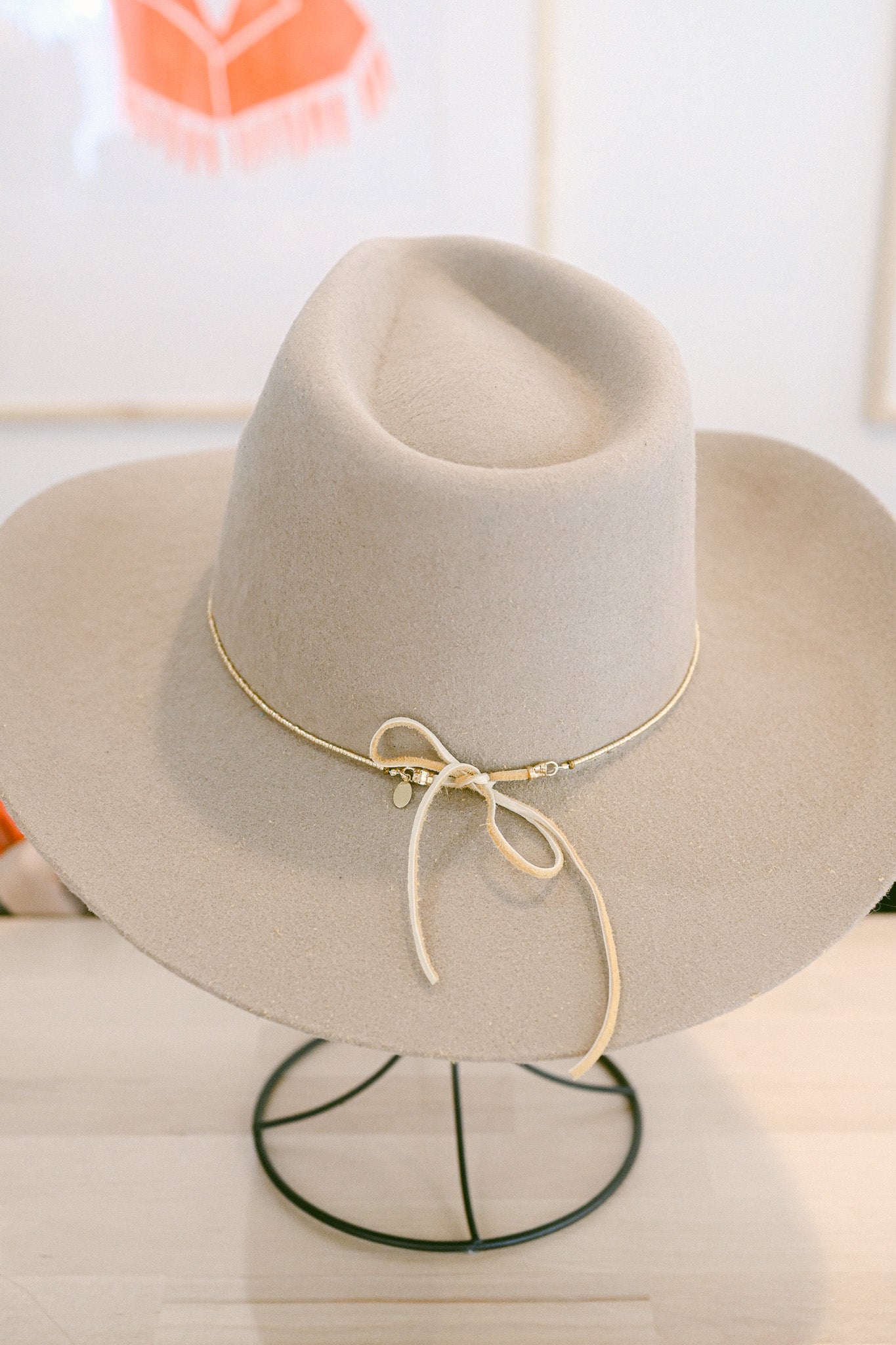 Metallic Beaded Hat Band