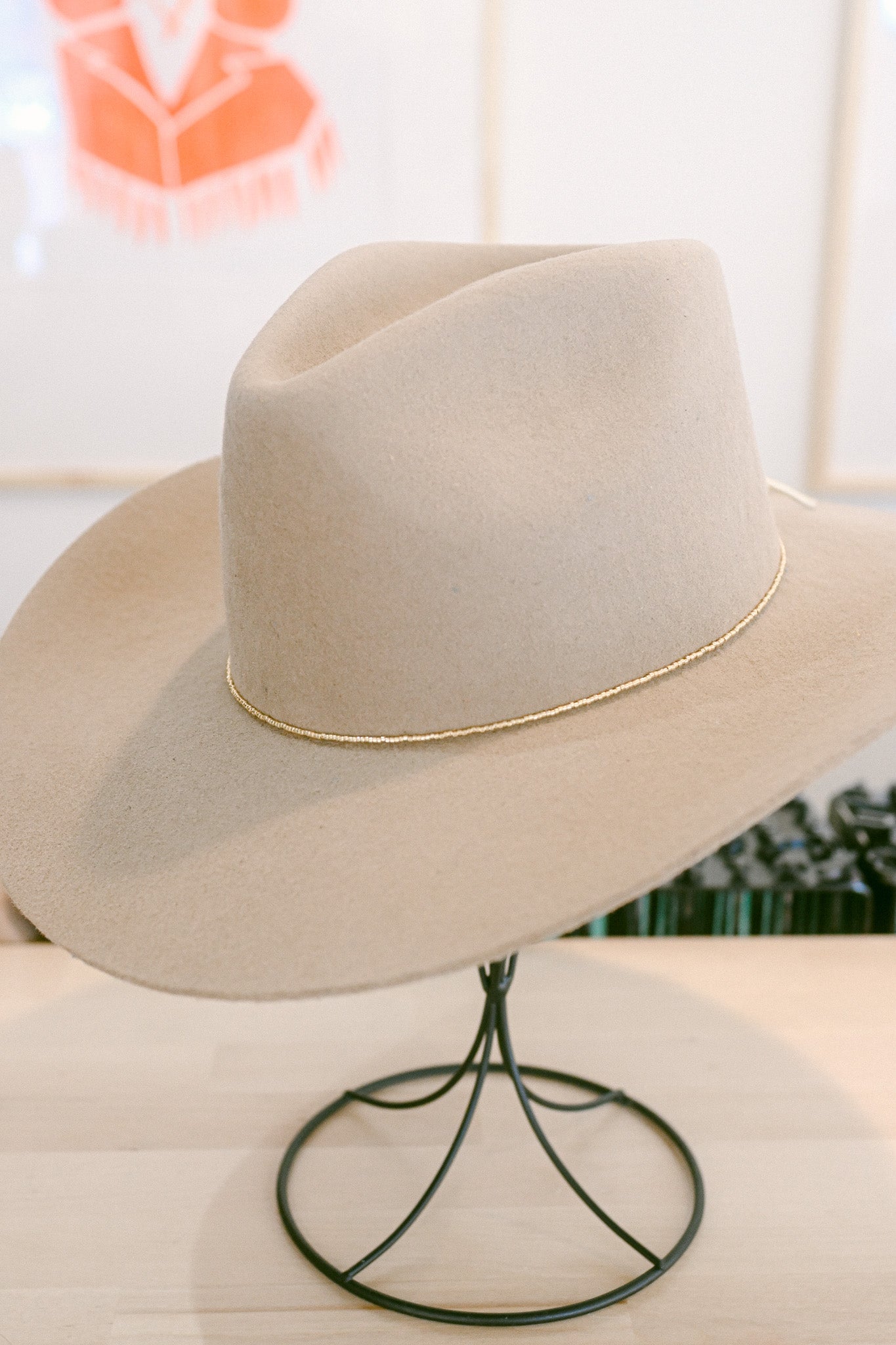 Metallic Beaded Hat Band