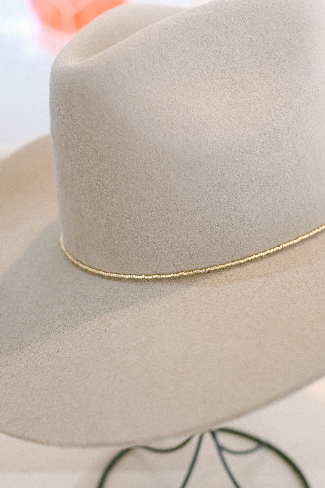 Metallic Beaded Hat Band