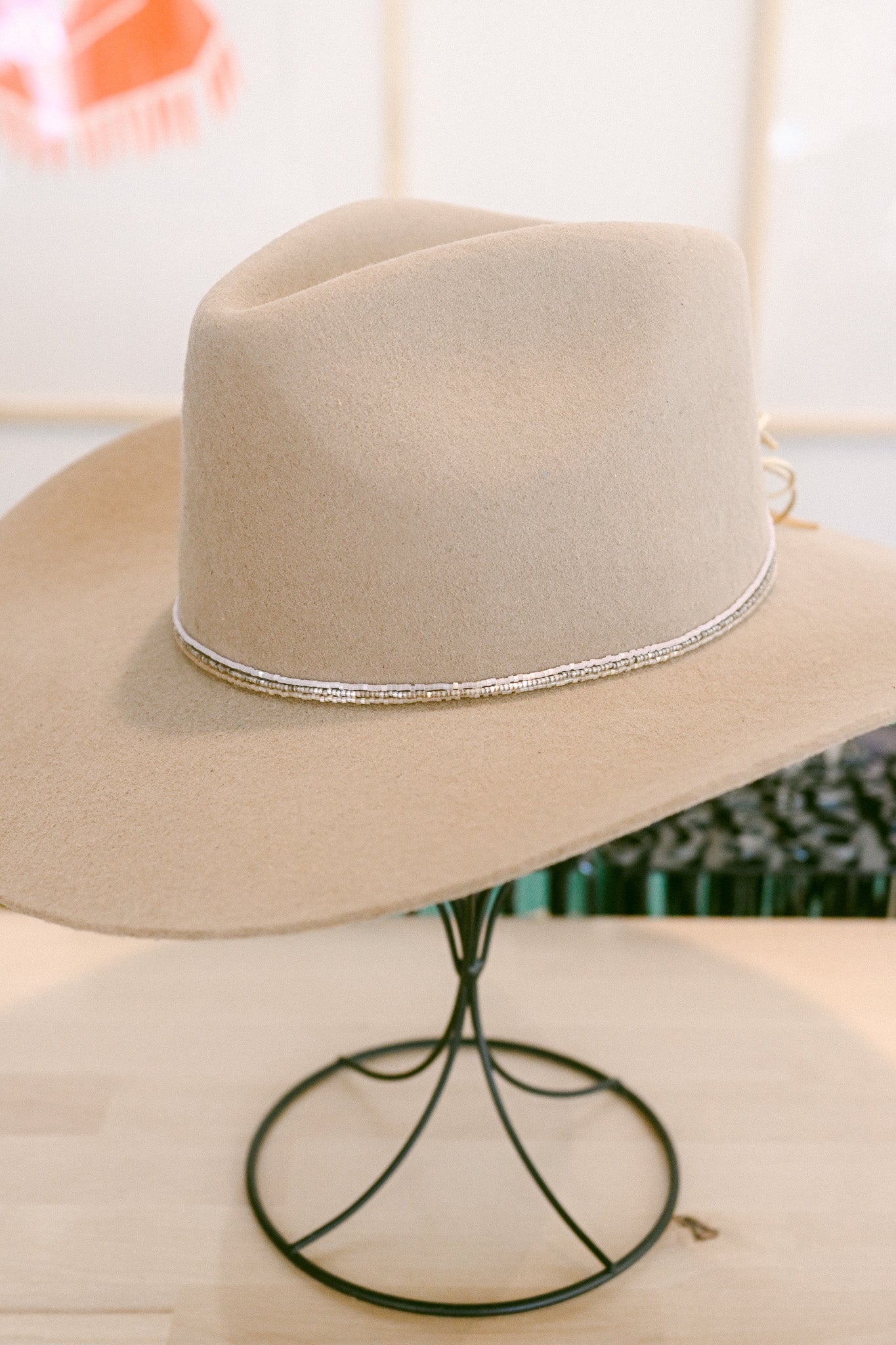 Shimmer Beaded Hat Band