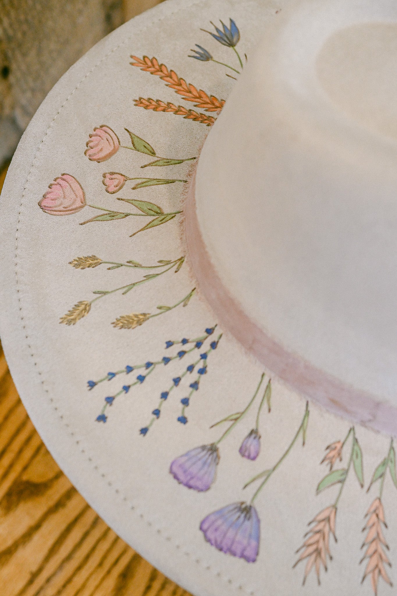 The Callie - Hand-Burned and Hand-Painted Hat