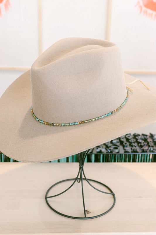 Ombre Turquoise Gemstone Hat Band